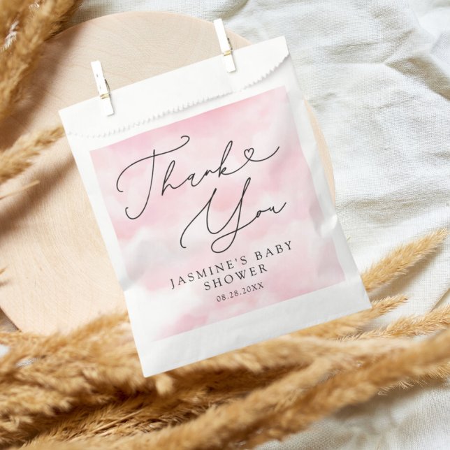 Pink Cloud Nine Baby Dusche Geschenktütchen (Von Creator hochgeladen)