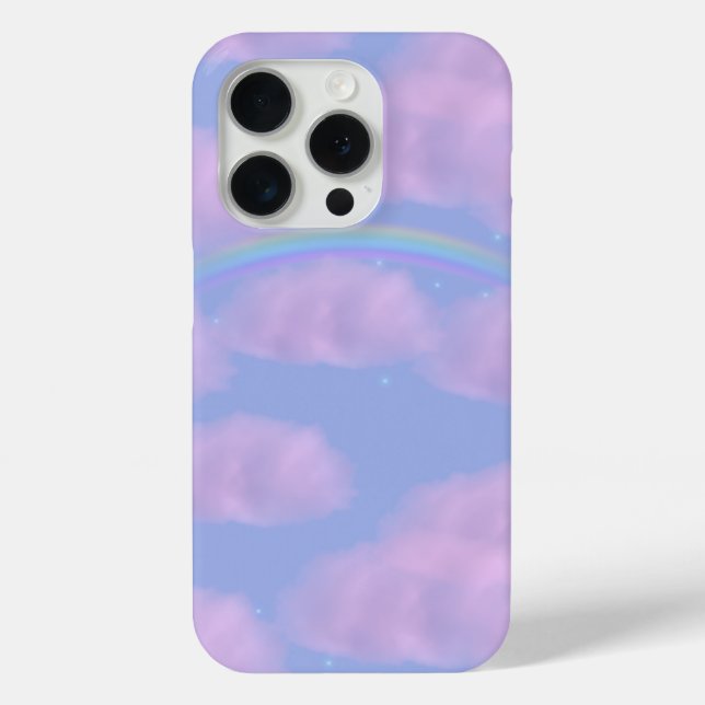 Pink Clouds und Rainbow Handy Case (Rückseite)
