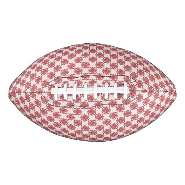 Pink Clover Ribbon von Kenneth Yoncich Football (Vorderseite)