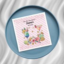 Pink Cocktail Candy Glitzer Geburtstag