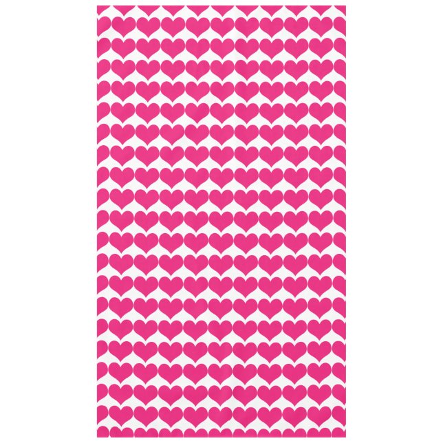Pink Coeurs mignons Motif Nappe (Devant)