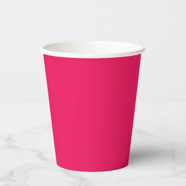 Pink Color Pappbecher (Vorderseite)