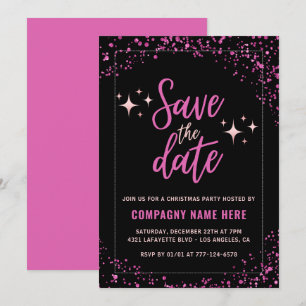 Pink Company Weihnachtsfeier Merken Sie sich den T Einladung