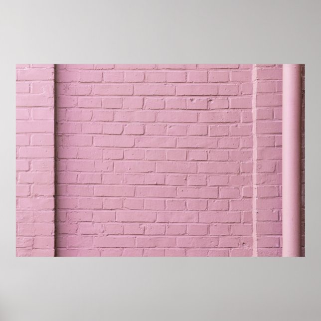 PINK CONCRETE WALL POSTER (Vorne)