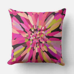 Pink Confetti Blume Kissen