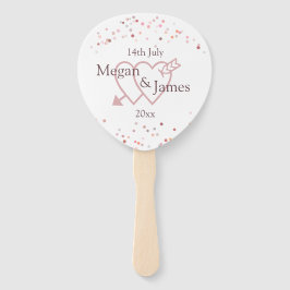 Pink Confetti Circles Fächer