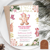 Pink Cookies Gingerbread Oh Snap Baby-Shower