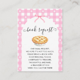 Pink Coquette Pie Book Request Begleitkarte