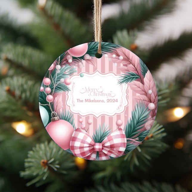 Pink Coquette Weihnachten Ornament (Von Creator hochgeladen)