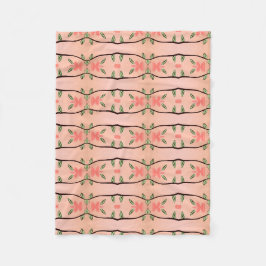Pink Coral Designer Fleece Blanket