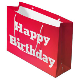 Pink Coral Happy Birthday Geschenktasche Große Geschenktüte