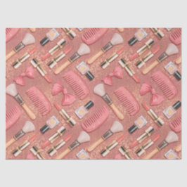 Pink Cosmetics Pattern Glitter  Seidenpapier