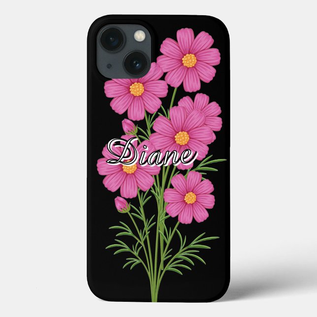 Pink Cosmo Flowers  Case-Mate iPhone Hülle (Pink Cosmo Flowers Design is For Springtime!)