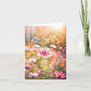 Pink Cosmos Garden für Beileid Danke