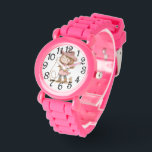 Pink Cowgirl  Armbanduhr<br><div class="desc">A Cute Pink Cowgirl e watch for a Little Girl to Wear</div>