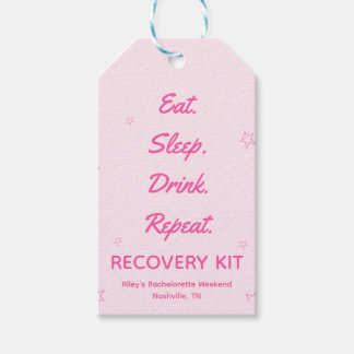 Pink Cowgirl Bachelorette Erholung Kit Geschenkanhänger