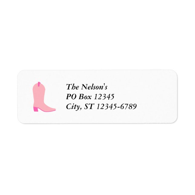 Pink Cowgirl Boot (Vorne)