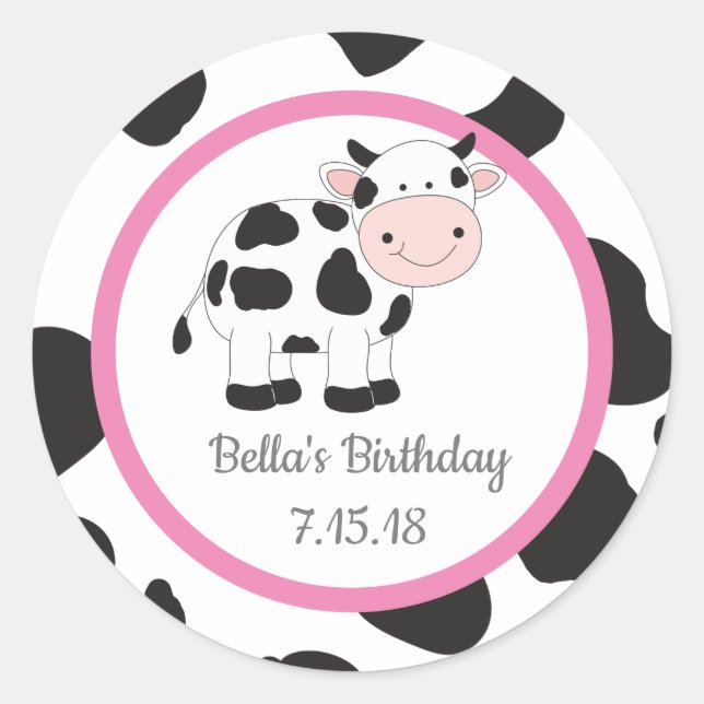 Pink Cowgirl Custom Stickers (Vorderseite)