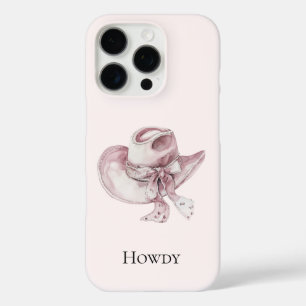 Pink Cowgirl Hat iPhone 16 Pro Hülle
