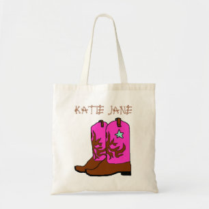 Pink Cowgirl Name Template Bag Tragetasche
