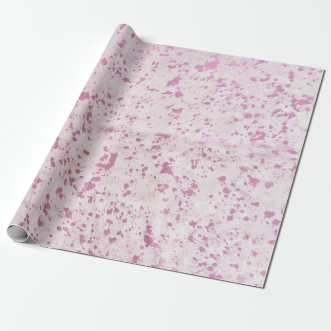 Pink Cowhide Printverpackung Geschenkpapier (Ungerollt)