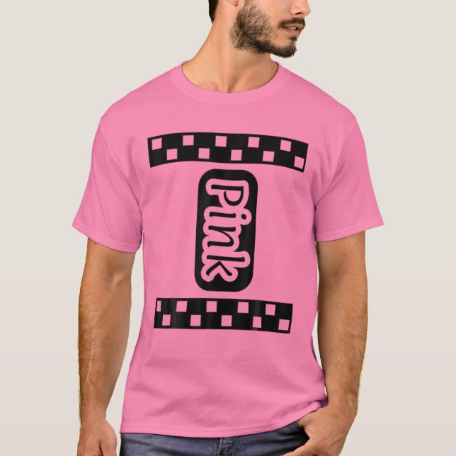 Pink Crayon Halloween Crayon Costume Couple T-Shirt (Vorderseite)