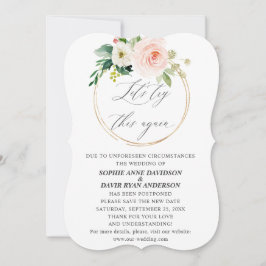 Pink Cream Floral Hochzeit Versuchen Sie erneut, n Einladung