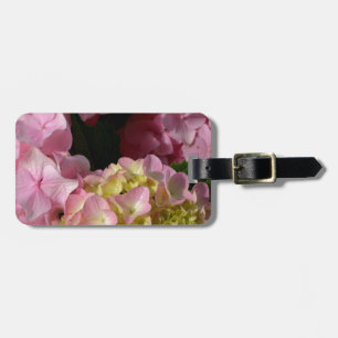 Pink Cream Hydrangeas gelb rosa grüne Blüte Gepäckanhänger