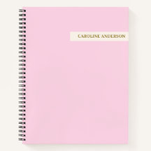 Pink Cream Personalized Name Back to School Study