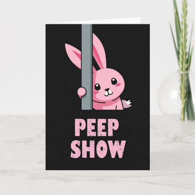 Pink Creature Peep Show Karte (Vorderseite)