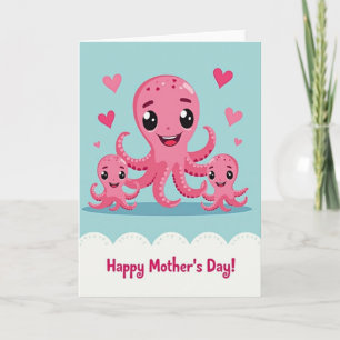 Pink Creatures Muttertagskarte Karte