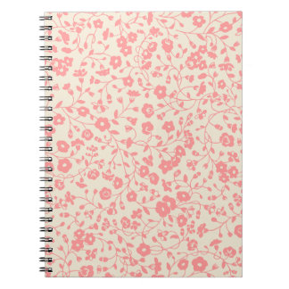 Pink Creepers Florales Design Notizblock