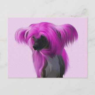 Pink Crestie Postkarte