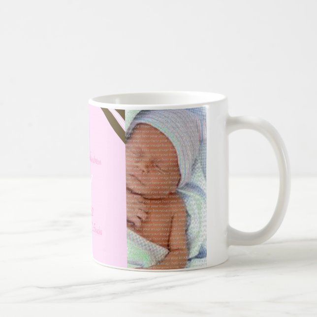 Pink Crown Baby Foto Collage Tasse (Rechts)