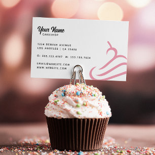 Pink Cupcake Bäckerei Konditor  Visitenkarte