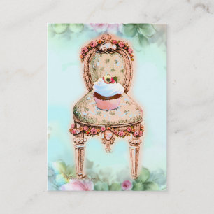 Pink Cupcake Baker Business Visitenkarte