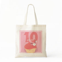 Pink Cupcake Birthday | Grundlegende Tasche