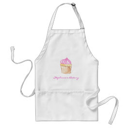 Pink Cupcake Custom Baker Business Schürze
