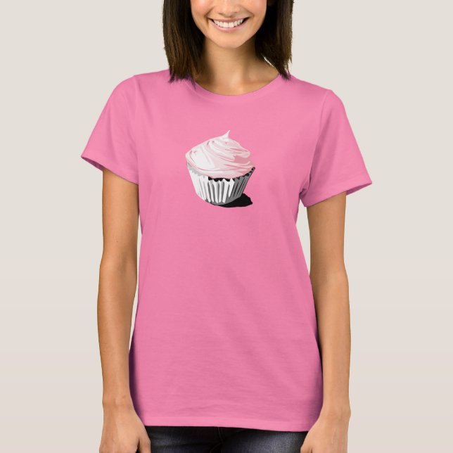 Pink cupcake-Hemd T-Shirt (Vorderseite)
