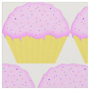 Pink Cupcake Muster Stoff