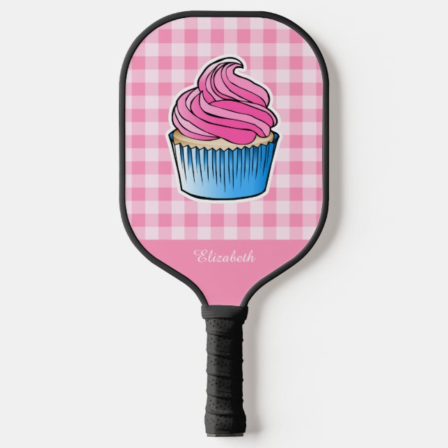 Pink Cupcake Pickleball Schläger (Vorderseite)