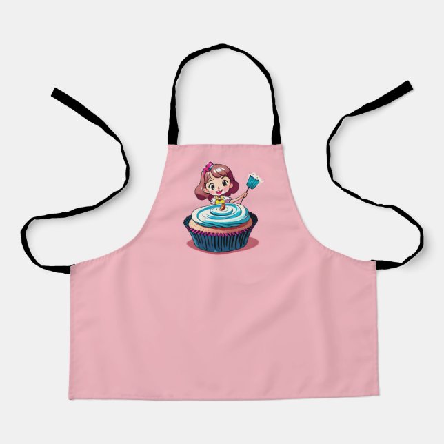 Pink Cupcake Princess Schürze (Vorderseite)