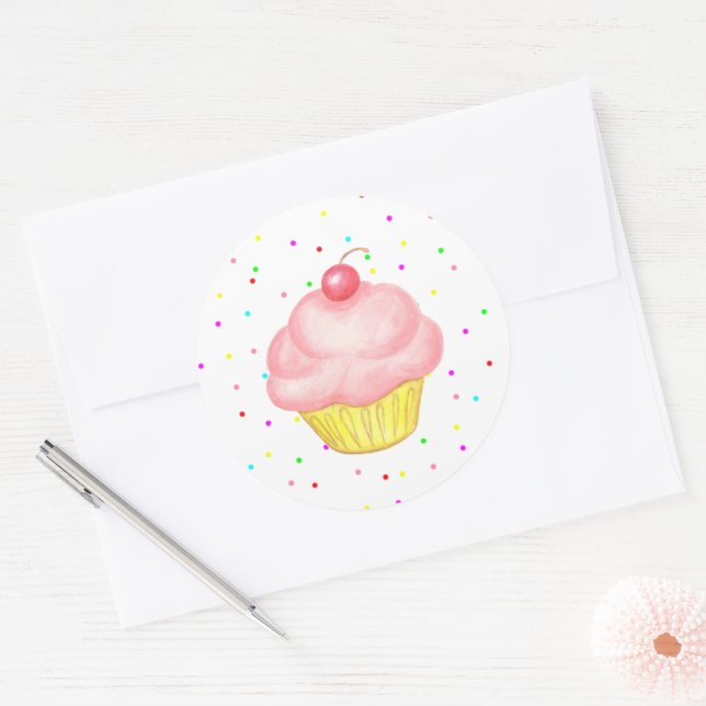 Pink Cupcake Stickers (Umschlag)