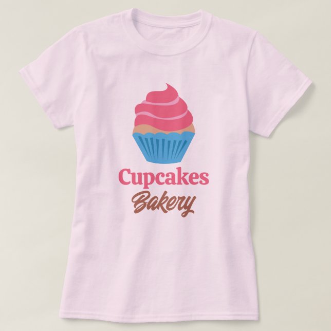 Pink Cupcake T-Shirt (Design vorne)