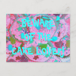 Pink Cupcakes 'cake lover' Postkarte