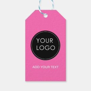 Pink Custom Logo Company Geschenkanhänger