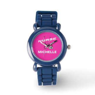 PINK Custom Nurname Armbanduhr