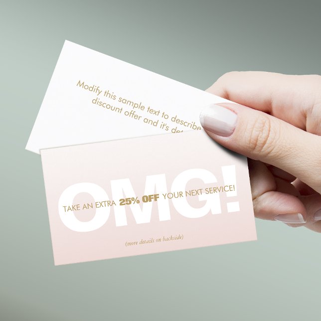 Pink Customer Discount Loyalty Coupon Salon Spa (Von Creator hochgeladen)