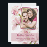 Pink Cymbidium Orchid Foto Einladung Hochzeit<br><div class="desc">Der Text und das Foto auf dieser sanften und romantischen Rosa, Grün und Weiß Cymbidium Orchideen Blume Blumenzauber Foto Einladung oder Ankündigung sind vollständig anpassbar. Um Text und Foto zu ändern, verwenden Sie die Optionen zum Personalisieren. Für umfangreichere Änderungen, z. B. Änderungen am Schriftart, Schriftart, Schriftart, Foto, Platzierung von Fotos...</div>