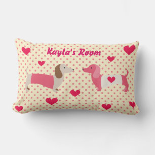 Pink Dackel Kissen Valentine Geschenk individuell